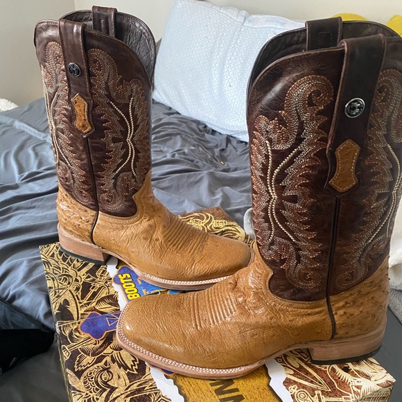 Tanner Mark 10.5 Square Toe Cowboy Boot - Picture 6 of 7